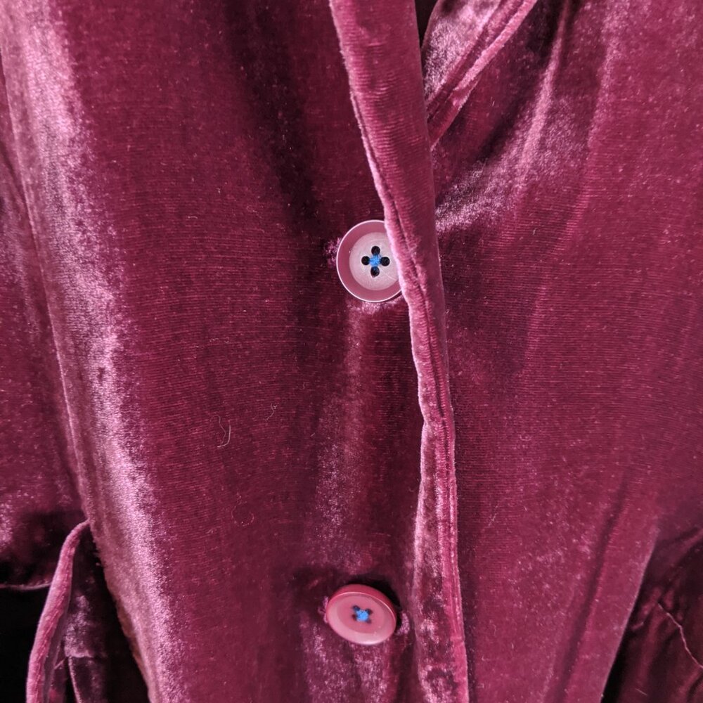 Sundance Raspberry Velvet Blazer - Size 8P - Picture 10 of 16